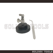 Load image into Gallery viewer, Third Hand For Soldering With Weighted Base Curved Soldering Tweezer Holding Soldering Tools
