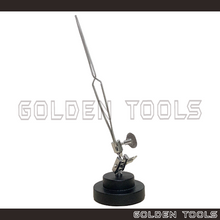 Load image into Gallery viewer, Third Hand For Soldering With Weighted Base Straight Soldering Tweezer Holding Soldering Tools

