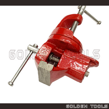 Load image into Gallery viewer, Mini Table Clamp Vice Bench Vice Swivel Base Rotation Table Vice Holding Tools Engineering Hobbyists Goldsmith Jewellery
