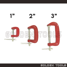 Load image into Gallery viewer, 1" 2" 3" Heavy Duty G-Clamp for Hobbyists Handicraft Clamping Tools
