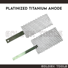 Load image into Gallery viewer, Platinized Titanium Anode Plate Bath Immersion Plating Tools Sadur Jewellery Metal Plating Electroplating
