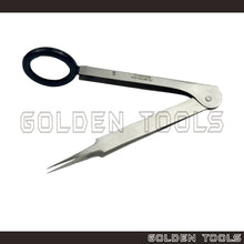 Load image into Gallery viewer, Tweezer 3x Magnifying Glass Handicraft Art DIY Watch Electronic Component Holding Tools Gemstone Cincin Batu Holder
