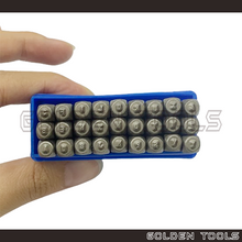 Load image into Gallery viewer, 1.5mm Uppercase Alphabet Letter Cop Metal Stamp Set Marking Punch Set Jewellery Stamping Marking Tools
