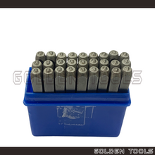 Load image into Gallery viewer, 1.5mm Uppercase Alphabet Letter Cop Metal Stamp Set Marking Punch Set Jewellery Stamping Marking Tools
