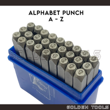 Load image into Gallery viewer, 1.5mm Uppercase Alphabet Letter Cop Metal Stamp Set Marking Punch Set Jewellery Stamping Marking Tools
