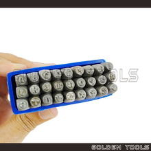 Load image into Gallery viewer, 1.5mm Uppercase Alphabet Letter Penguin Font Cop Metal Stamp Set Marking Punch Set Jewellery Stamping Marking Tools
