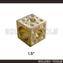 Load image into Gallery viewer, Square Brass Dapping Block Dapping Dies Shaping Tools Jewellery Casting tools Metal Casting Tools
