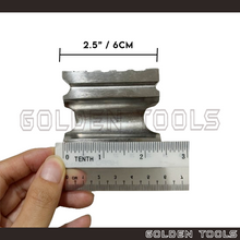 Load image into Gallery viewer, Swage Block &amp; Steel Punch Set Block Handicraft Art DIY Jewellery Making Shaping Tools
