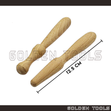 Load image into Gallery viewer, Wooden Dapping Doming Block with 2 Punches DIY Tools Jewellery Metal Sheet Hand Tools
