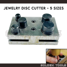 Load image into Gallery viewer, 5 Sizes Cricle Disc Cutter Pendant Charm Jewellery Making Sheet Metal Cutter Art Crafting DIY Tools

