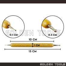 Load image into Gallery viewer, Ball Stylus Embossing Tool for DIY Handcraft Dotting Pottery Clay Sculpting Tracing Tools
