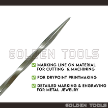 Load image into Gallery viewer, Twisted Double Ended Scriber for Carving Engraving Marking Crafting Drypoint Printmaking Tools
