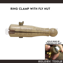 Load image into Gallery viewer, Wooden Ring Clamp With Fly Nut Ring Holder Polishing Tools Repairing Tools Work Bench Jewellery Tools
