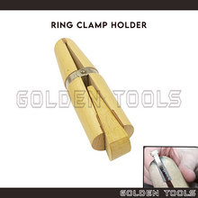 Load image into Gallery viewer, Wooden Ring Clamp Jewellery Ring Holder Polishing Tools Repairing Tools Work Bench Jewellery Tools
