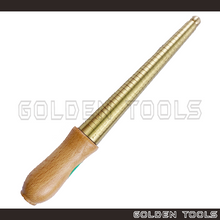 Load image into Gallery viewer, Brass Ring Size Stick Pengukur Saiz Cincin HK Size Standard No.1-33 With Wood Handle Ring Measuring Jewellery Tools

