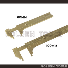 Load image into Gallery viewer, 80mm 100mm Brass Sliding Gauge Vernier Calliper For Inch And mm Measurement Jewellery Measuring Tools Precision Tools
