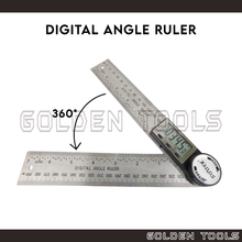 Load image into Gallery viewer, 360° Digital Angle Ruler Stainless Steel With Display Measuring Precision Tools
