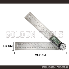 Load image into Gallery viewer, 360° Digital Angle Ruler Stainless Steel With Display Measuring Precision Tools
