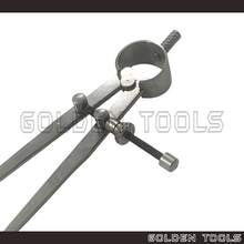 Load image into Gallery viewer, 3'' Spring Divider Jewellery Making Use Cross Compass Measuring Precision Rotating Tools Leather Craft

