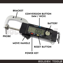Load image into Gallery viewer, Digital Thickness Gauge 0-25mm Measuring Tools
