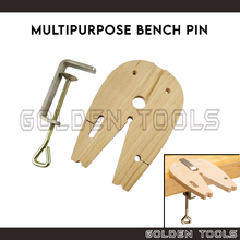 Load image into Gallery viewer, Multipurpose Bench Pin With Clamp Studio Flux Jewellery Making Table DIY Desk Tool
