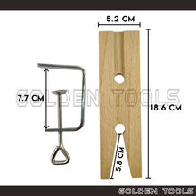 Load image into Gallery viewer, V-Slot Bench Pin With Clamp Wood Stopper Clamp Jewellery Making Table DIY Desk Tool
