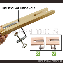 Load image into Gallery viewer, V-Slot Bench Pin With Clamp Wood Stopper Clamp Jewellery Making Table DIY Desk Tool
