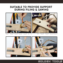 Load image into Gallery viewer, V-Slot Bench Pin With Clamp Wood Stopper Clamp Jewellery Making Table DIY Desk Tool
