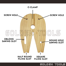 Load image into Gallery viewer, Multipurpose Bench Pin With Clamp Studio Flux Jewellery Making Table DIY Desk Tool
