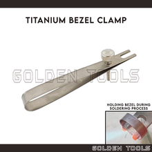 Load image into Gallery viewer, Titanium Bezel Clamp Soldering Clamp Crafting DIY Cincin Metal Sheet Holding Tools
