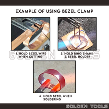 Load image into Gallery viewer, Titanium Bezel Clamp Soldering Clamp Crafting DIY Cincin Metal Sheet Holding Tools
