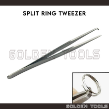 Load image into Gallery viewer, Split Ring Opener Tweezer Jump Ring Tools Keychain Making DIY Handicraft Art Souvenir Making
