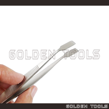 Load image into Gallery viewer, Flat Tip Tweezer Components Holding Assembling Tools Hobbyist DIY Art Handicraft Tools
