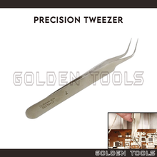 Load image into Gallery viewer, Curved Fine Tip Tweezer Components Holding Assembling Tools Hobbyist DIY Art Handicraft Tools
