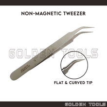 Load image into Gallery viewer, Flat &amp; Curved Tip Tweezer Components Holding Assembling Tools Hobbyist DIY Art Handicraft Tools
