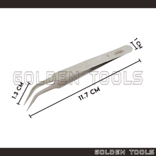 Load image into Gallery viewer, Flat &amp; Curved Tip Tweezer Components Holding Assembling Tools Hobbyist DIY Art Handicraft Tools
