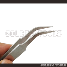 Load image into Gallery viewer, Flat &amp; Curved Tip Tweezer Components Holding Assembling Tools Hobbyist DIY Art Handicraft Tools
