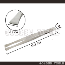 Load image into Gallery viewer, Flat &amp; Squared Tip Tweezer Components Holding Assembling Tools Hobbyist DIY Art Handicraft Tools
