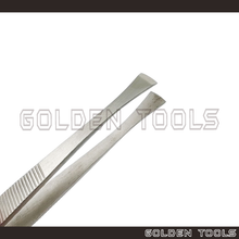 Load image into Gallery viewer, Flat &amp; Squared Tip Tweezer Components Holding Assembling Tools Hobbyist DIY Art Handicraft Tools

