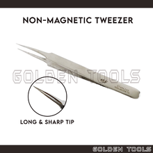 Load image into Gallery viewer, 5" Fine Point Sharp Tip Tweezer Holding Tools Jewellery Tools Engineering Hobby Watch DIY Handicraft
