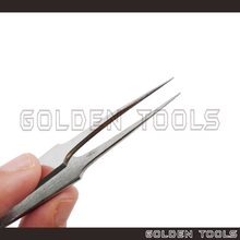 Load image into Gallery viewer, 5" Fine Point Sharp Tip Tweezer Holding Tools Jewellery Tools Engineering Hobby Watch DIY Handicraft
