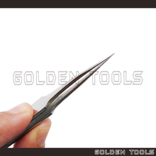 Load image into Gallery viewer, 5" Fine Point Sharp Tip Tweezer Holding Tools Jewellery Tools Engineering Hobby Watch DIY Handicraft
