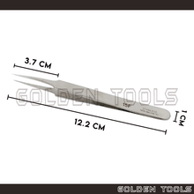 Load image into Gallery viewer, 5" Fine Point Sharp Tip Tweezer Holding Tools Jewellery Tools Engineering Hobby Watch DIY Handicraft
