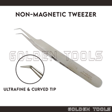 Load image into Gallery viewer, Ultrafine Curved Tip Tweezer Components Holding Assembling Tools Hobbyist DIY Art Handicraft Tools
