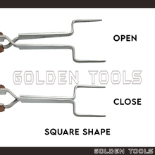 Load image into Gallery viewer, Work Holding Soldering Tweezer Oval Round Square Shape Holding Soldering DIY Art Handicraft Tools
