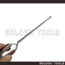 Load image into Gallery viewer, Wire Holding Tweezer Cross Locking with Small Round Slot for Thin Wire Holding
