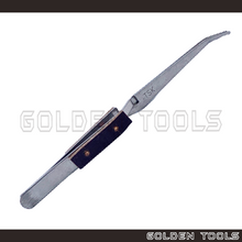 Load image into Gallery viewer, 6.5" Stainless Steel Non-magnetic Cross Lock Soldering Tweezer With 45° Curved / Straight Serrated Tip Soldering Tools
