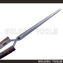 Load image into Gallery viewer, 6.5" Stainless Steel Non-magnetic Cross Lock Soldering Tweezer With 45° Curved / Straight Serrated Tip Soldering Tools
