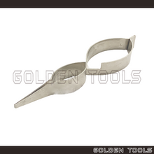 Load image into Gallery viewer, 5.5" Stainless AA Steel Cross Lock Gourd Shape Spring Tweezer With Serrated Tip Soldering Jewellery Hand Tools
