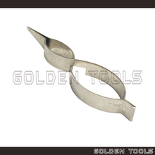 Load image into Gallery viewer, 5.5" Stainless AA Steel Cross Lock Gourd Shape Spring Tweezer With Serrated Tip Soldering Jewellery Hand Tools
